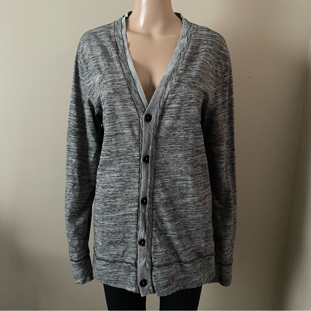 Hugo Boss Charcoal Cardigan sweater, size large